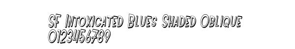 Fuente SF Intoxicated Blues Shaded Oblique.ttf