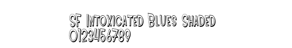 Fuente SF Intoxicated Blues Shaded.ttf