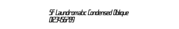 Fuente SF Laundromatic Condensed Oblique.ttf