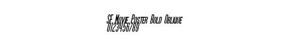 Fuente SF Movie Poster Bold Oblique.ttf
