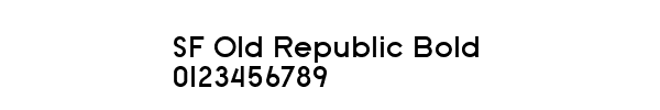 Fuente SF Old Republic Bold.ttf
