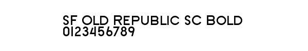 Fuente SF Old Republic SC Bold.ttf