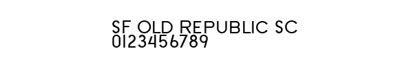Fuente SF Old Republic SC.ttf