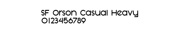 Fuente SF Orson Casual Heavy.ttf
