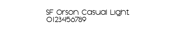 Fuente SF Orson Casual Light.ttf