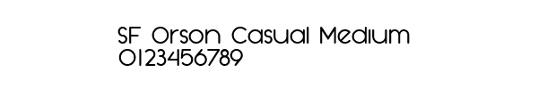 Fuente SF Orson Casual Medium.ttf
