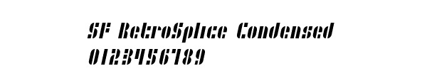 Fuente SF RetroSplice Condensed.ttf