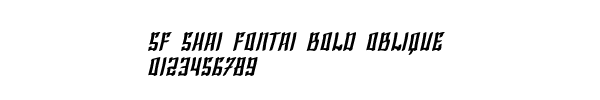 Fuente SF Shai Fontai Bold Oblique.ttf