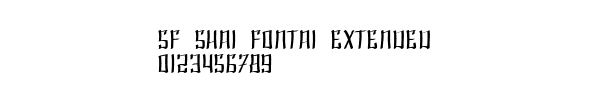 Fuente SF Shai Fontai Extended.ttf