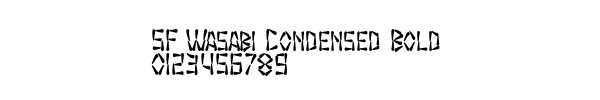 Fuente SF Wasabi Condensed Bold.ttf