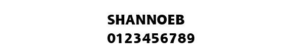 Fuente SHANNOEB.TTF