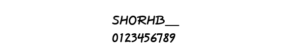 Fuente SHORHB__.TTF