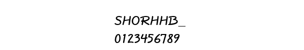 Fuente SHORHHB_.TTF