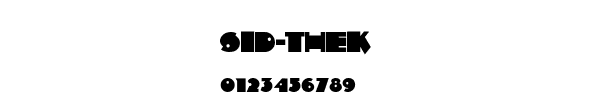 Fuente SID-THEK.TTF