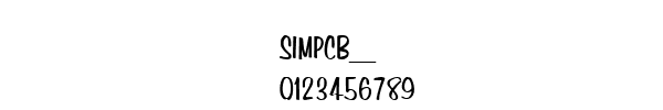 Fuente SIMPCB__.TTF
