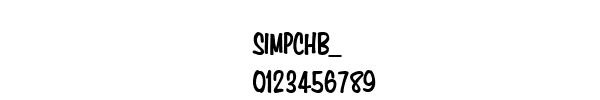 Fuente SIMPCHB_.TTF