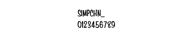 Fuente SIMPCHN_.TTF