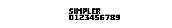 Fuente SIMPLER.TTF