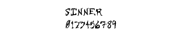 Fuente SINNER.TTF