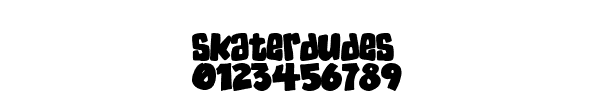 Fuente SKATERDUDES.ttf