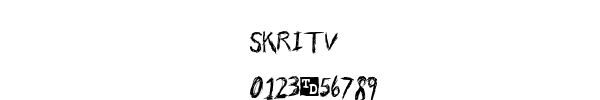 Fuente SKRITV.TTF
