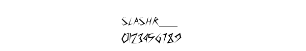 Fuente SLASHR__.TTF