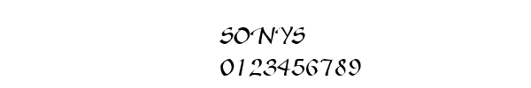 Fuente SONYS.TTF