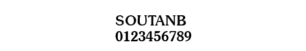 Fuente SOUTANB.TTF