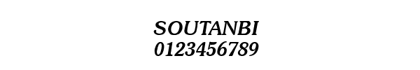 Fuente SOUTANBI.TTF
