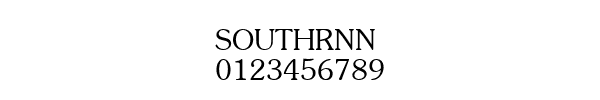 Fuente SOUTHRNN.TTF