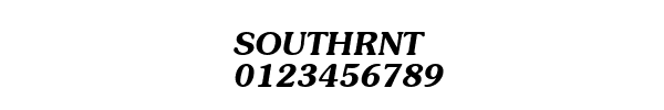 Fuente SOUTHRNT.TTF