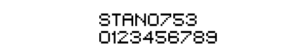 Fuente STAN0753.TTF