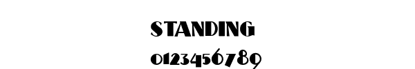 Fuente STANDING.TTF