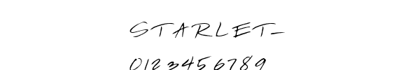 Fuente STARLET_.TTF
