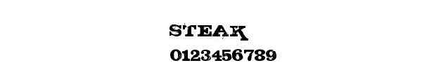Fuente STEAK.ttf