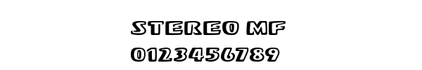 Fuente STEREO MF.TTF