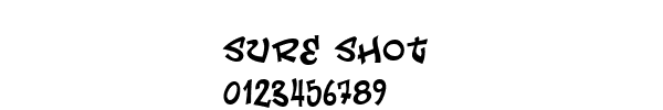 Fuente SURE SHOT.TTF