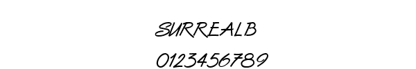 Fuente SURREALB.TTF