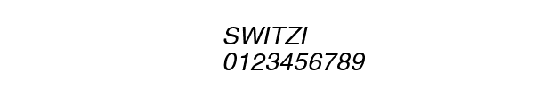 Fuente SWITZI.TTF