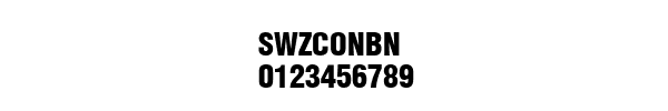 Fuente SWZCONBN.TTF