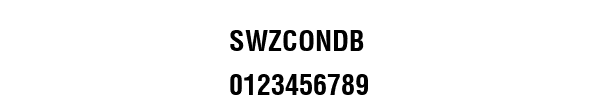 Fuente SWZCONDB.TTF