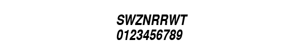 Fuente SWZNRRWT.TTF