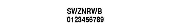 Fuente SWZNRWB.TTF