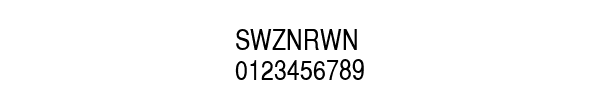 Fuente SWZNRWN.TTF