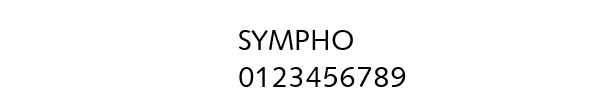 Fuente SYMPHO.TTF