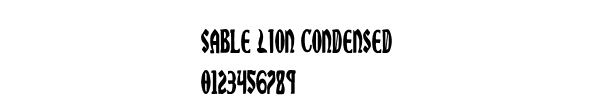 Fuente Sable Lion Condensed.ttf