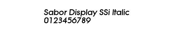 Fuente Sabor Display SSi Italic.ttf