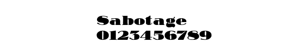Fuente Sabotage.ttf