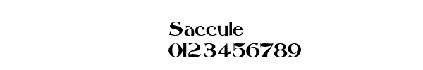 Fuente Saccule.ttf