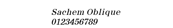Fuente Sachem Oblique.ttf